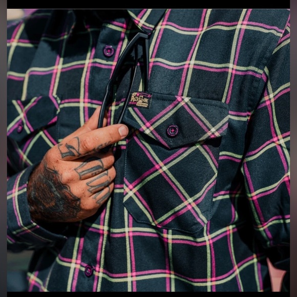 DIXXON Other - Dixxon Flannel x Punk Rock Museum Men Size 2XL Collab Plaid Button Shirt NEW